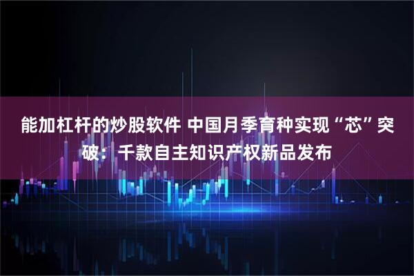能加杠杆的炒股软件 中国月季育种实现“芯”突破：千款自主知识产权新品发布